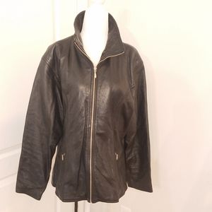 Vintage Wilson's 80s real leather zip up jacket